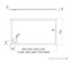 Schedpol Schedline Sharper brodzik prostokątny 75x90x4,5cm 3S.S1P-7590